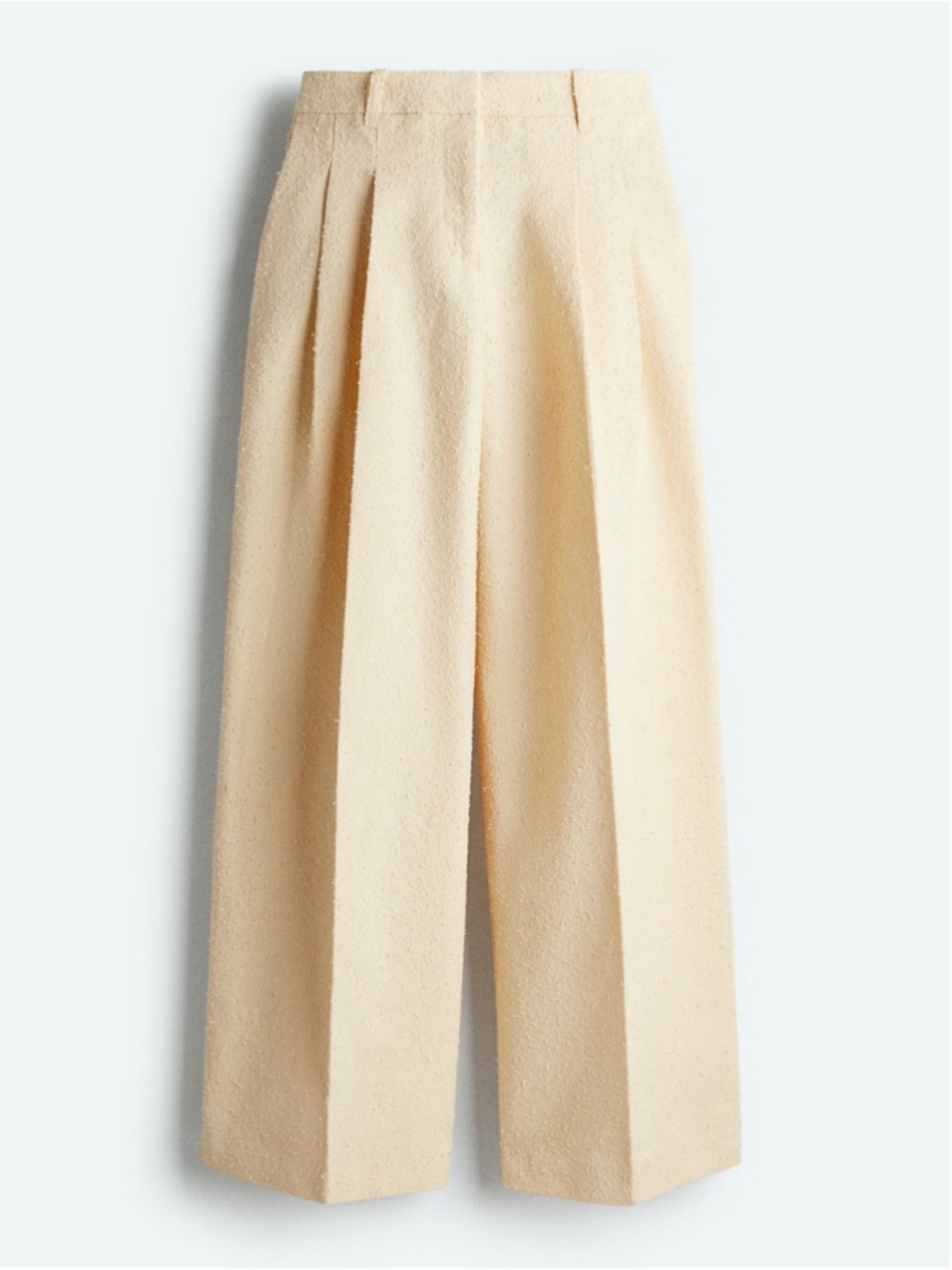 NWOT H&M Edition Textured WIDE TAILORED TROUSERS Size 8